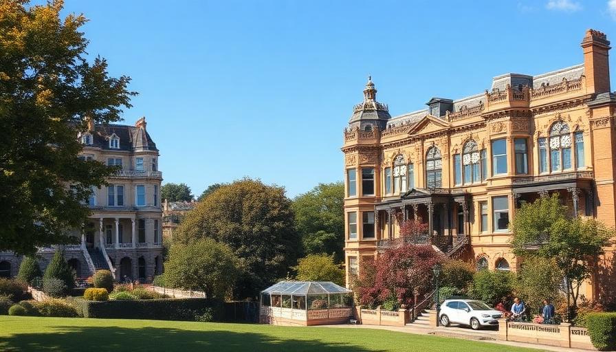 Victorian terrace in Crystal Palace with period bay windows overlooking the park