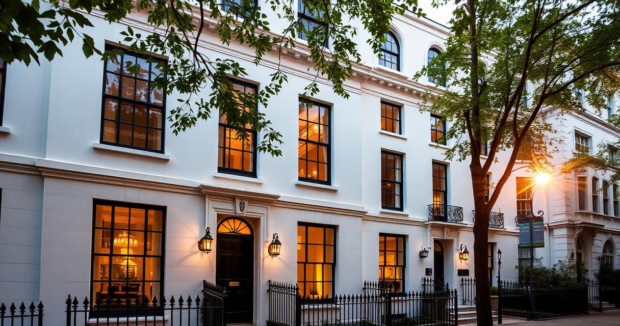 Discreet secondary glazing installation in a London period dining room using 10.8mm Stadip Silence glass behind original sash windows