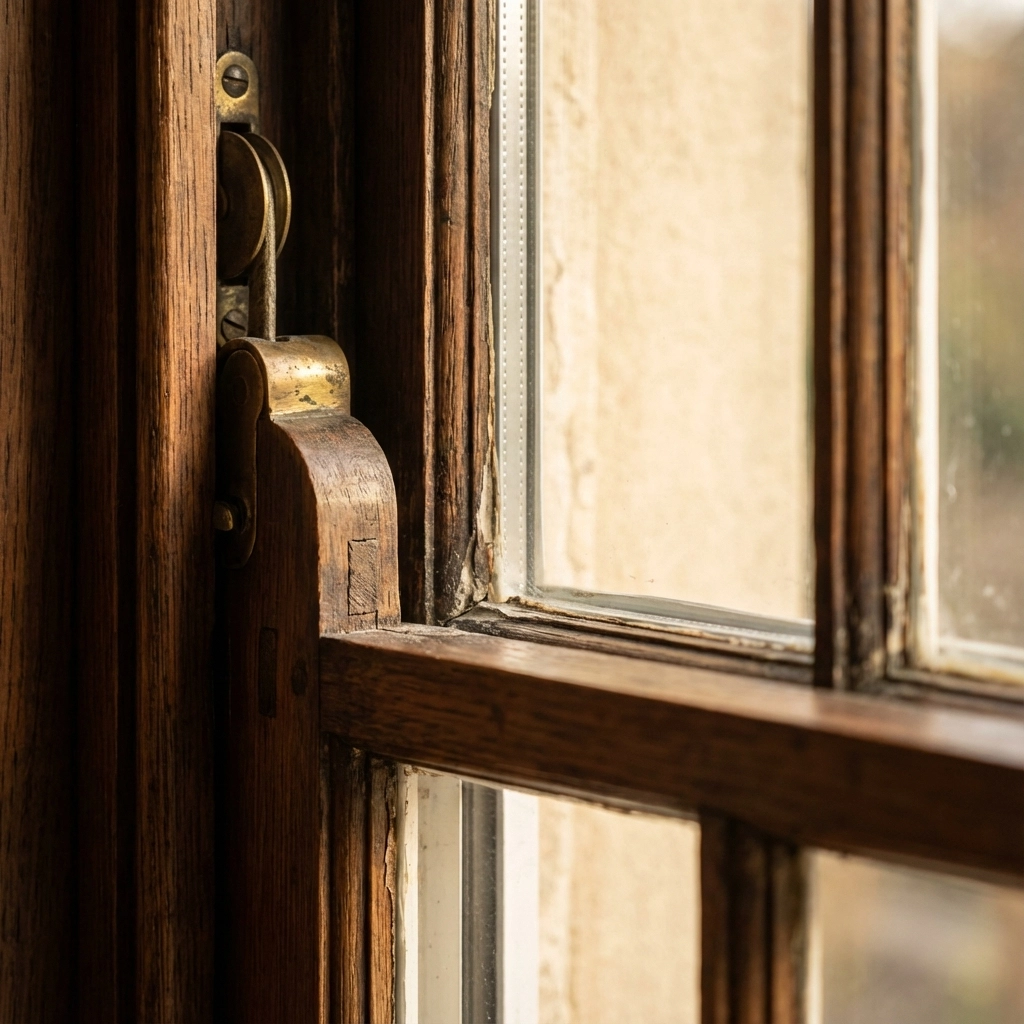 Conservation area streetscape in Kensington showing uniform heritage facades and period windows