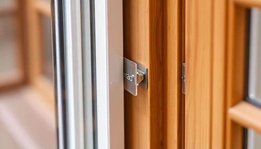 Close-up comparison of magnetic and fixed secondary glazing panels on a Victorian sash window